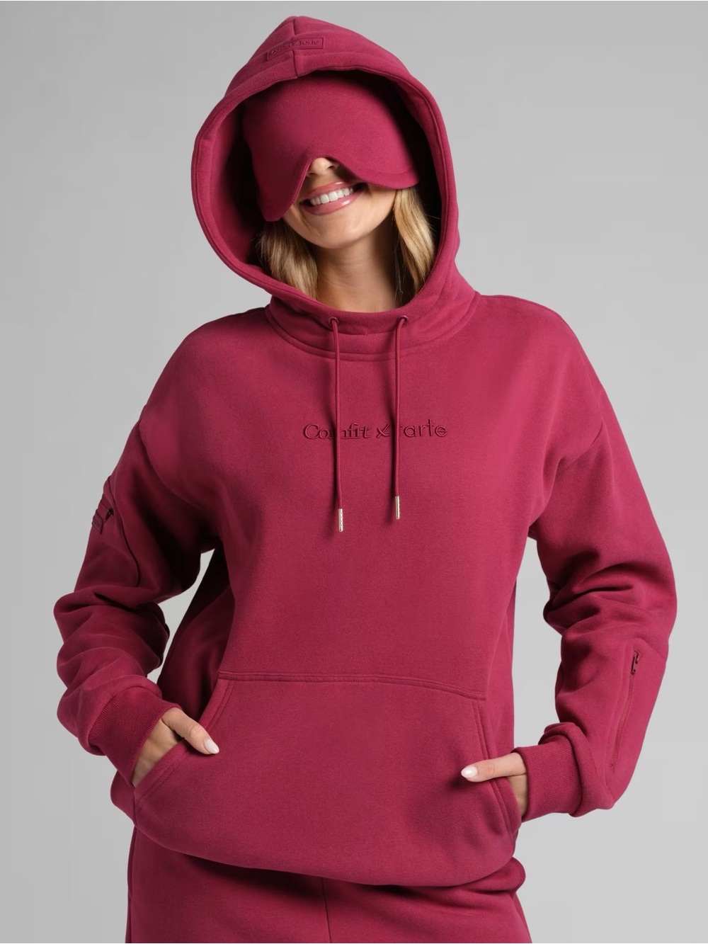 Comfrt x Tarte DND Airplane mode hoodie in Raspberry **sold out**